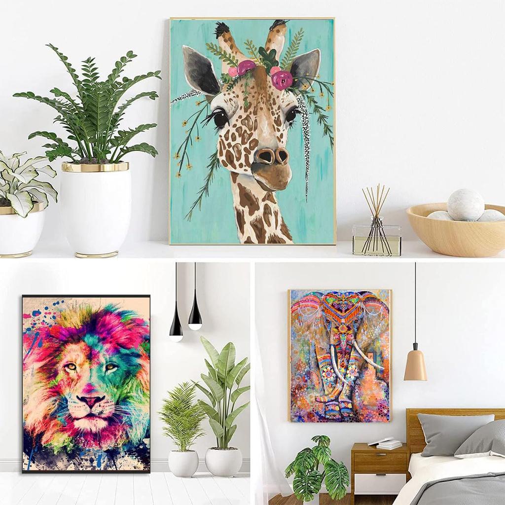 Набор для алмазной мозаики LEADINTOP, 4 милых животных, Алмазная вышивка, Круглые стразы, Популярный набор для рукоделия своими руками для детей и взрослых, Начинающих, 30x40см