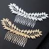 Модные украшения для волос Золото Серебро Свадебный гребень Свадебные аксессуары Женский головной убор Металлический лист