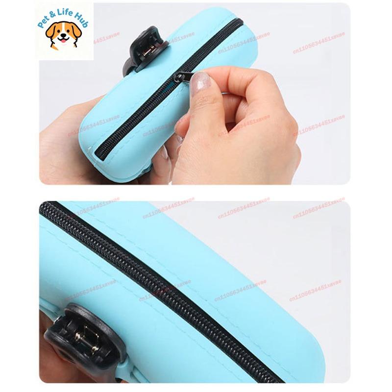 Silicone Pet Training Waist Bag, Outdoor Portable Dog Food Snack Pouch Waterproof Feeding Storage Bag For Dog Walking Training