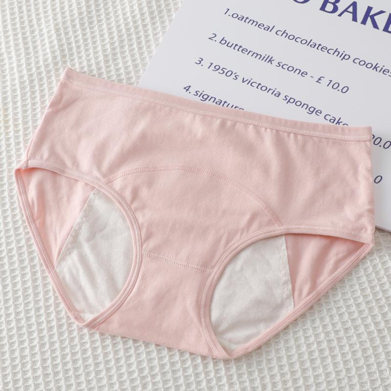 Женское нижнее белье, трусики, дышащие непротекающие трусы со средней талией