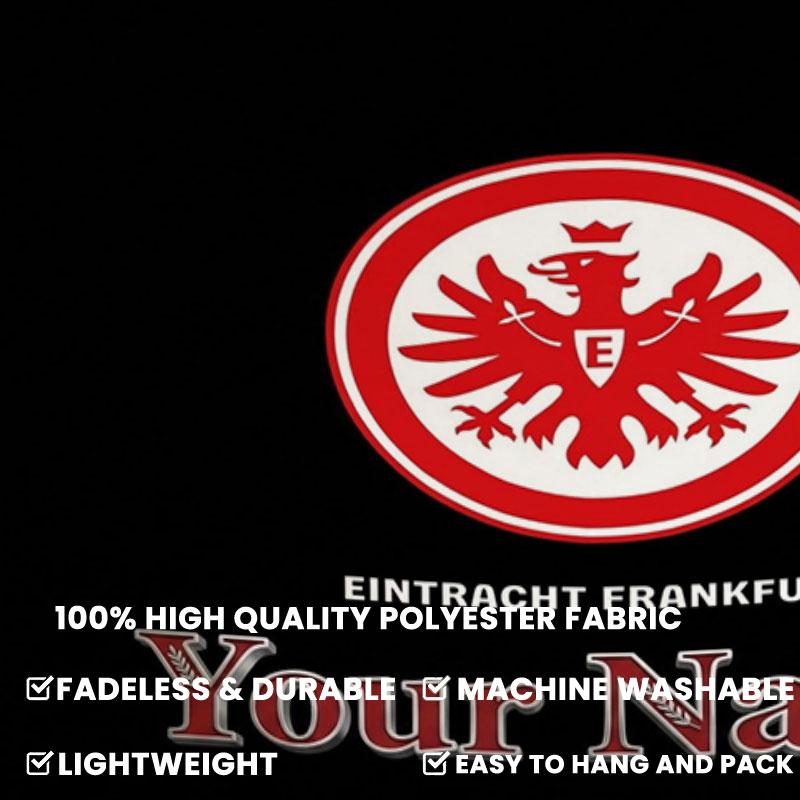 Eintracht Frankfurt Custom Name Wall Tapestry Aesthetic Wall Hanging Printed Fabric Blanket Decorative Tapestries for Bedroom Living Room Home Decor