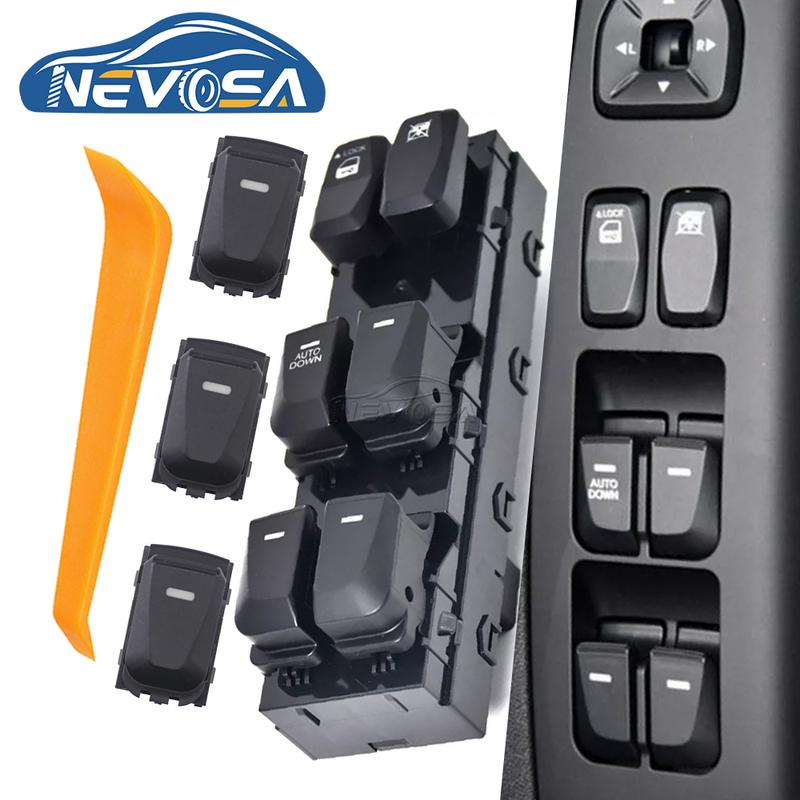 NEVOSA 93576-2S000 93571-2S050 Left Window Switch Passenger Button For Hyundai Tucson ix35 2010 2011 2012 2013 2014 93580-2Z000