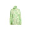 Adidas X Stella McCartney Collaboration High-Contrast Striped Pattern Full Print Stand Collar Work Jacket Women Jacket Green HS0988