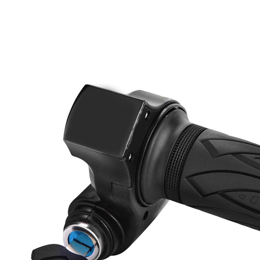 Electric E-Bike Twist Throttle 24/36/48/60/72V LED Digital Meter Electric Bike Handlebar With Power Switch Bicycle Accessories