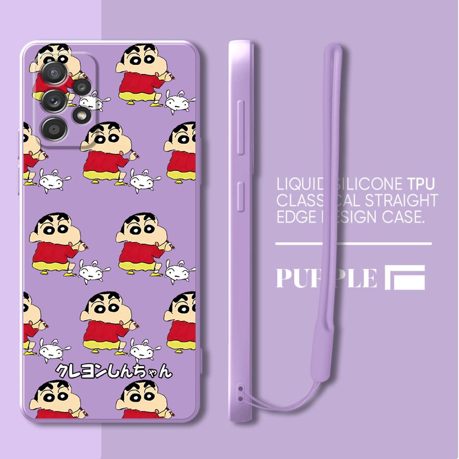 Crayon Cartoon Shin-chan Case for Samsung Galaxy A53 A03 A04 A71 A73 A05 A02s A50 A56 A20s A30s A06 Phone Cover