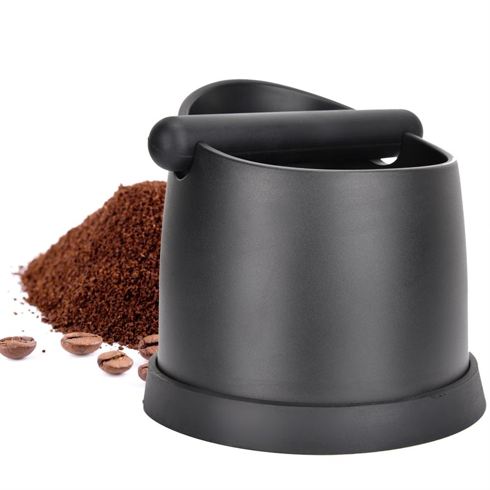 Large Plastic Coffee Knock Out Box Espresso Coffee Grounds (Black)