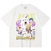 230 Gsm 100% Cotton Digimon V4 Gomamon Print Unisex Heavy Cotton T Shirt