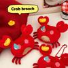 Мультяшный краб плюшевый брелок мягкий чучело животного брошь подвеска сумки украшения прекрасный плюшевый брелок для детей подарки на год