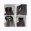 High version M family winter classic short belt decorative down jacket windproof and warm women's down jacket