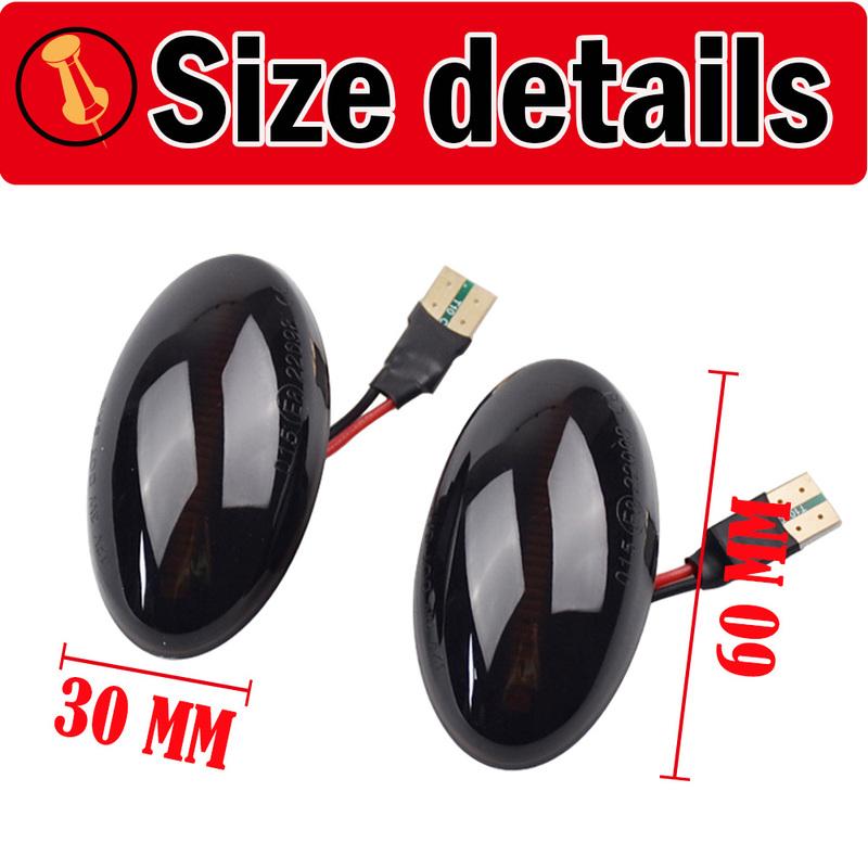 High Quality For BMW MINI Cooper R50 R52 R53 Dynamic LED Turn Signal Lamp Side Marker Light 2002 2003 2004 2005 2006 2007 2008