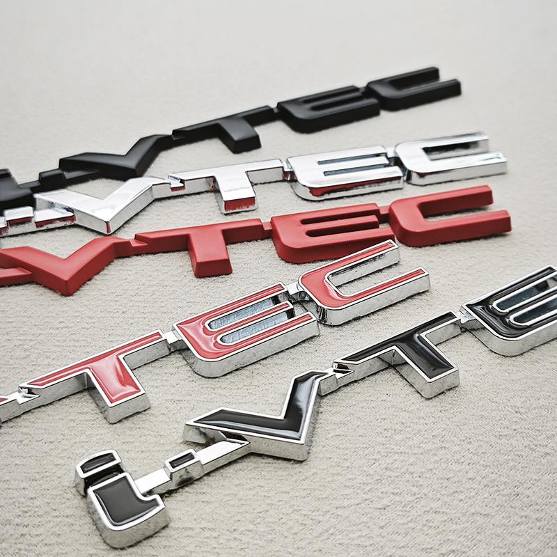 3D Metal i-IVTEC Logo Emblem Badge Decals Car Sticker For Honda City cb400 i-VTEC vfr800 Civic Accord Odyssey Spirior CRV SUV akp256