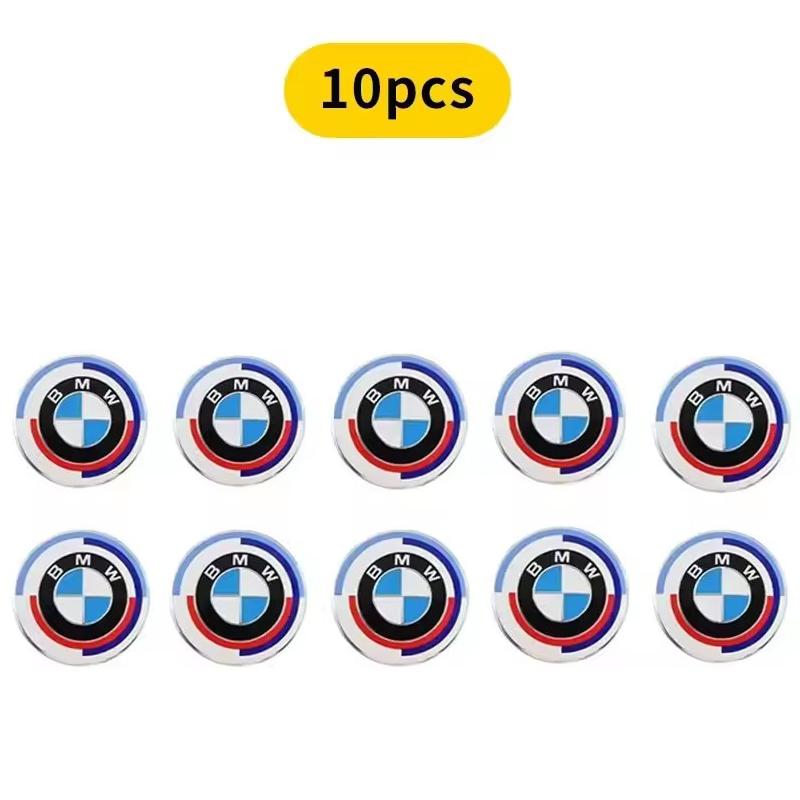 BBJA8 11mm 14mm Car Remote Key Emblem Badge Radio Button Sticker for BMW M Performance E39 E46 E90 E30 E60 E91 E92 F30 F31 Z4 X3 X5 X7