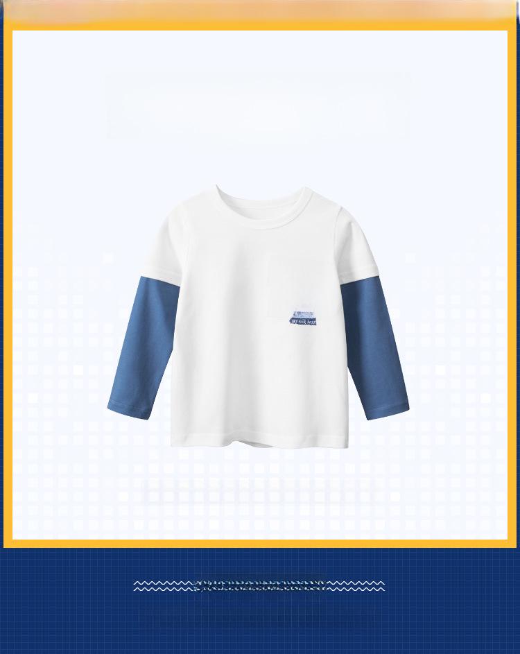 Футболка с длинными рукавами для мальчиков 27kids 2024 осень в корейском стиле