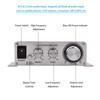 2-канальный HiFi Стерео Автомобильный Усилитель Мощности Цифровой Усилитель Серебристый