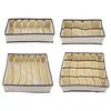 Portable Foldable Durable Divider Storage Box Case Container for Bra Underwear So(Complete Set)