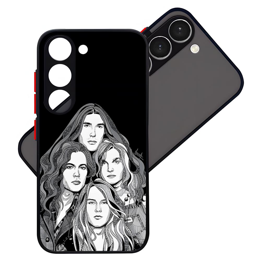 Retro Music Alice In Chains Phone Case For Samsung S25 S22 S24 S23 S21 FE Plus Ultra Skin Feel Bumper Case