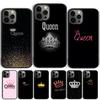 Королевская принцесса корона Чехол-ракушка для iPhone 17 Air 15 16 14 13 12 Pro Max 11 Pro Max Plus Чехол для телефона