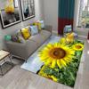 3D Подсолнух Узор Домашние Ковры для Гостиной Спальни Ванной Кухни Коврик Детская Игровая Большой Ковер Ребенок Ползать Напольный Коврик