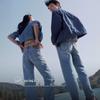 Levi's 568 Ледяные Мужские Свободные Прямые Джинсы