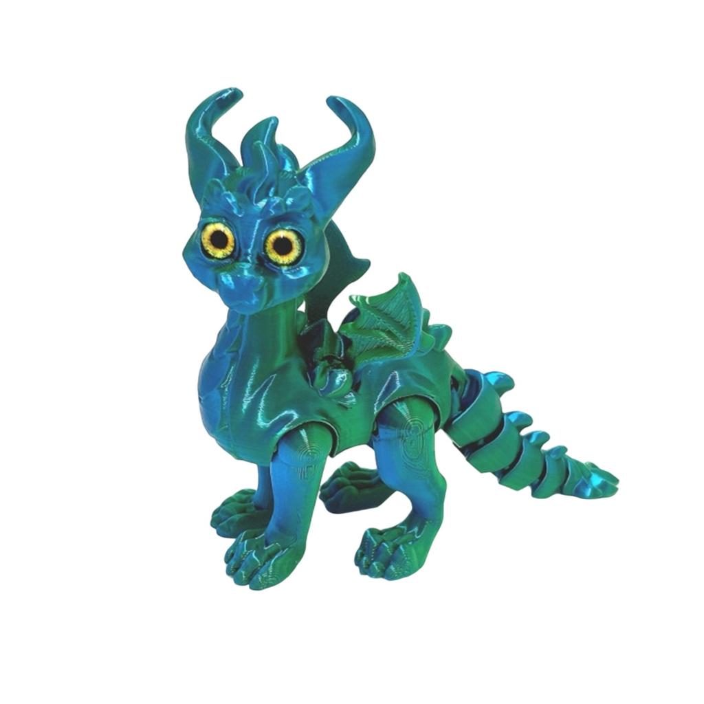 3D-печатные глаза дракона-симуляции Реалистичный летающий дракон с подвижными суставами Настольные украшения Поделки Детские игрушки