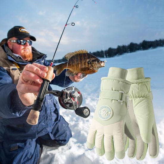 Зимние лыжные перчатки, ветрозащитные термоперчатки, теплые перчатки для спорта на открытом воздухе в холодную погоду с сенсорным экраном для мужчин и женщин