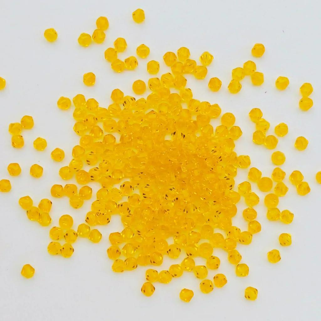 100 шт 4 мм стеклянные бусины в форме биконуса граненые хрустальные бусины для изготовления ювелирных изделий своими руками браслет ожерелье серьги бисер