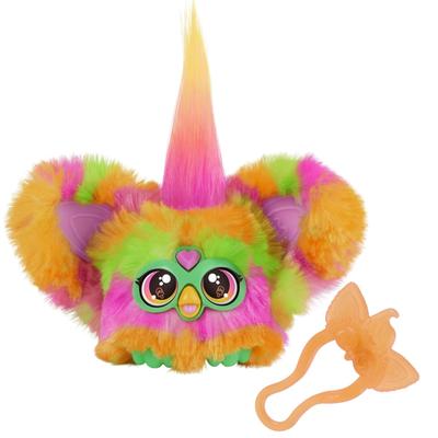 Furby Fur Bullets Party Mini Friend Более 45 звуков, только язык Furby, электрическая мягкая игрушка, для детей от 6 лет, многоцветная G0400 Оригинальный продукт
