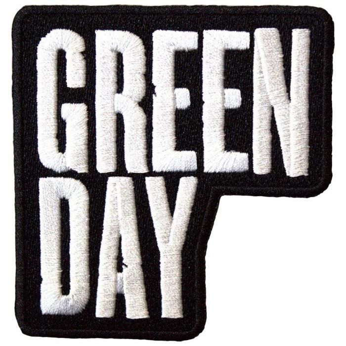 Green Day Woven Stacked Logo Iron On Patch