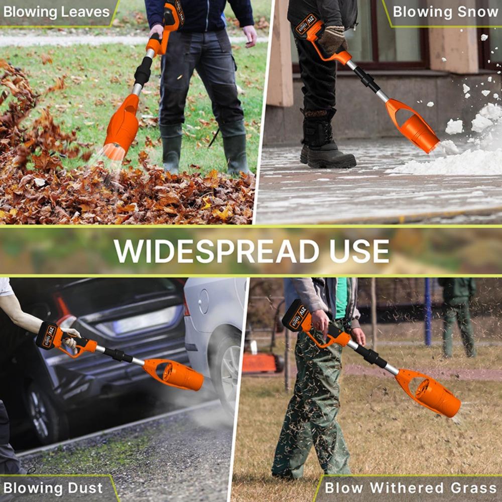 Rechargeable Cordless Lithium-Ion Blower – Foldable, High-Power Electric Tool for Leaf Blowing, Snow Clearing, and Dust Removal