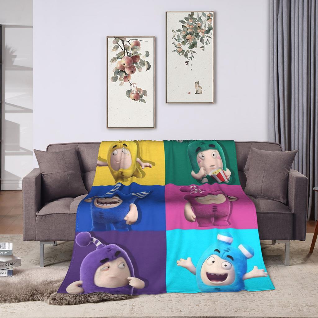 Мультяшное фланелевое одеяло с узором O-Oddboded, супермягкое покрывало для спальни, декоративное, новинка, покрывало для кровати, дивана