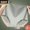 Женские антибактериальные трусы Hengyuanxiang из ледяного шелка с высокой талией
