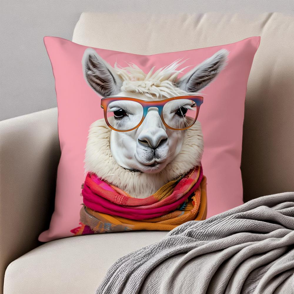 Vibrant Animal Bubble Fashion Tiger Cushion Cover Pillowcase Antidustmite Invisible Zipper Short Plush Sofa Cushion