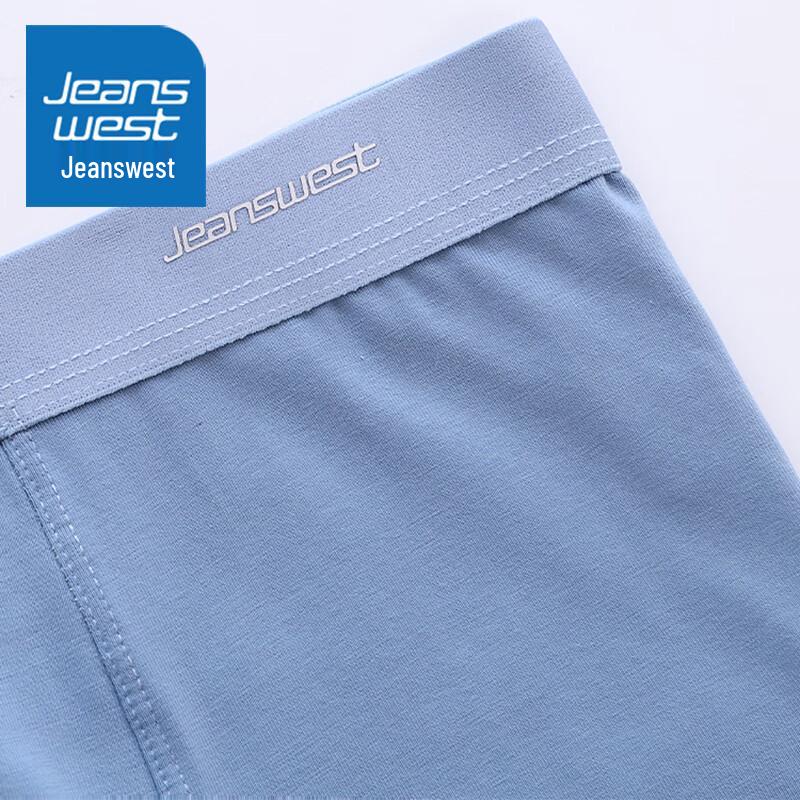JEANSWEST Мужские хлопковые антибактериальные боксеры-брифы, 4 шт.