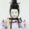 Кукла Хина Кукла Хина Украшение для футляра Принц Шестиугольное украшение для футляра Белый окрашенный панорамный стеклянный футляр Задняя часть в виде цветущей вишни со светодиодами Ширина 56 x Глубина