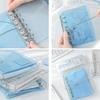Binder Notebook Aesthetic Portable Detachable Pages Aesthetic Small Notebook Planner for Kids Adults School Classroom College