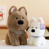 Милый шарф Плюшевая игрушка Вест-хайленд-уайт-терьер Детская кукла Офисная подушка Игрушка для грейферного автомата Домашнее украшение