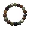 Bodhi Root Hexagonal Bead Bracelet: Rich Multicolor, Cultural Play, Buddhist Design