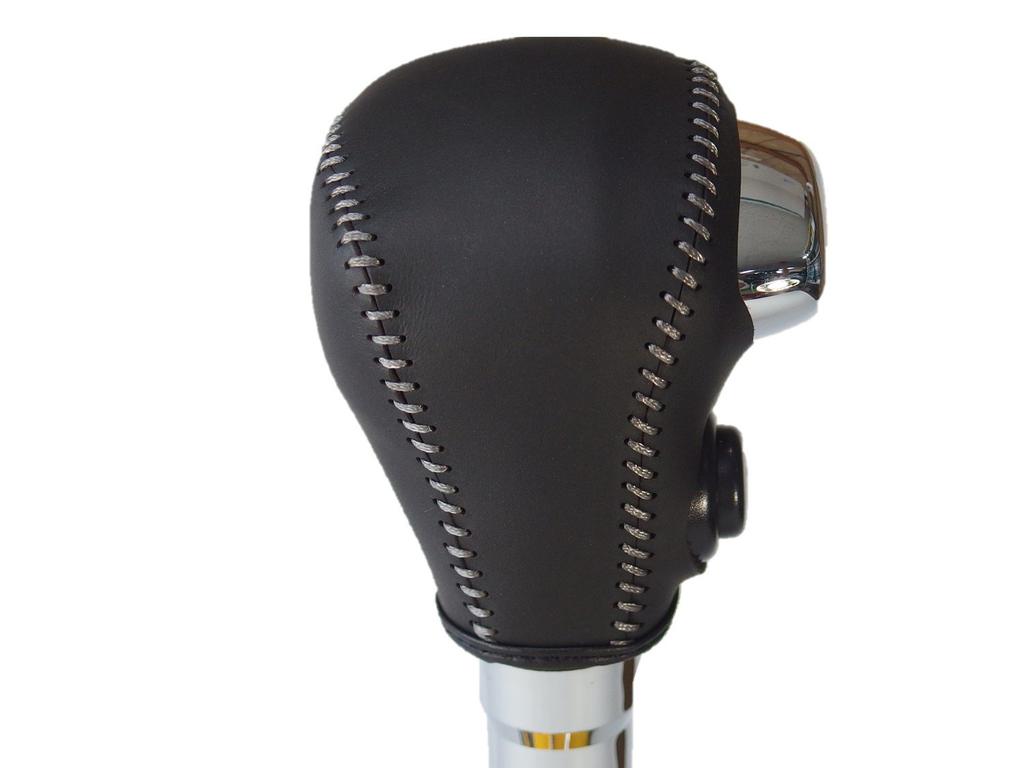 TricoloreExchange Tricolore EX Wagon R MA36 Solio Black Leather X Gray Silver S DIY Shift Knob Genuine Leather Rewinding Kit 1BK3S36B1B1H MH35/55