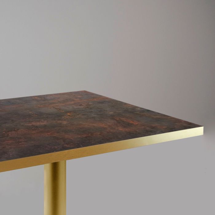 Rome Bistro Rust High Table 60 X 60 Cm