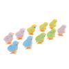 10pcs Clockwork Chick Toy Cute Fun Colorful Stuffed Chick Hopping Wind Up Toy for Cats Kittens Toddlers