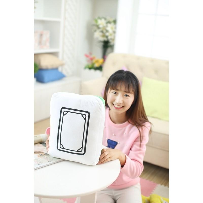 Mahjong Themed Plush Pillow Toy With Pp Cotton Filling For Home Decor Gift Special Characters Included