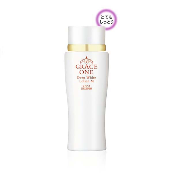 KOSE Cosmeport Grace One White Deep Lotion Moist Whitening and Moisturizing Lotion, 180 Ml - Very Moist - for Dry Skin