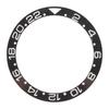 Ceramic Watch Bezel Ring Black Base White Digit Watch Bezel Insert Replacement Parts Accessory for