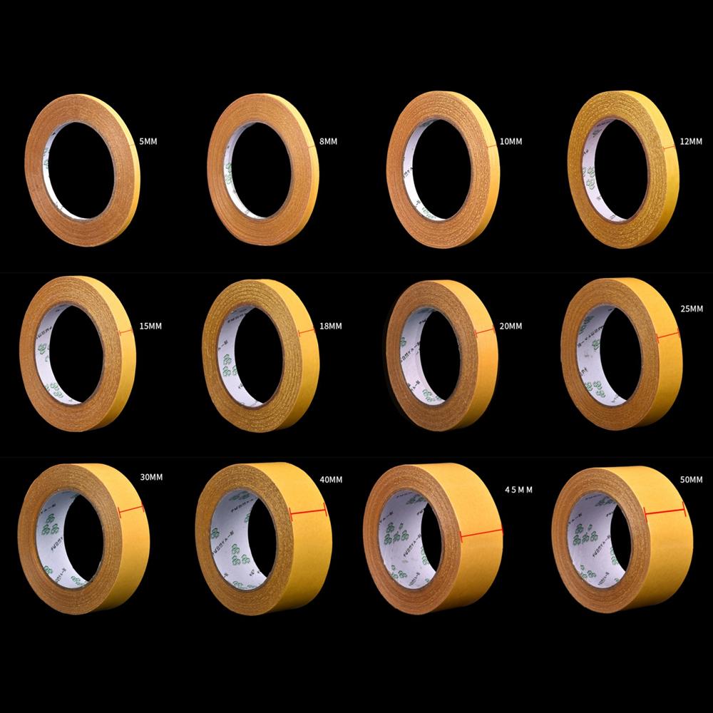 Двусторонняя стекловолоконная сетка с липким адгезивом, волокнистая прозрачная сетчатая лента, прочная водонепроницаемая лента, толстая 20 метров