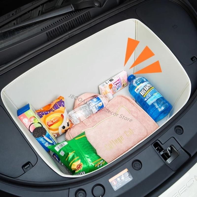 For Geely ZEEKR 7X 2025 2026 Car Front Trunk Compartment Storage Mat Leather Protective Organizer Pad Frunk Liner Accessories