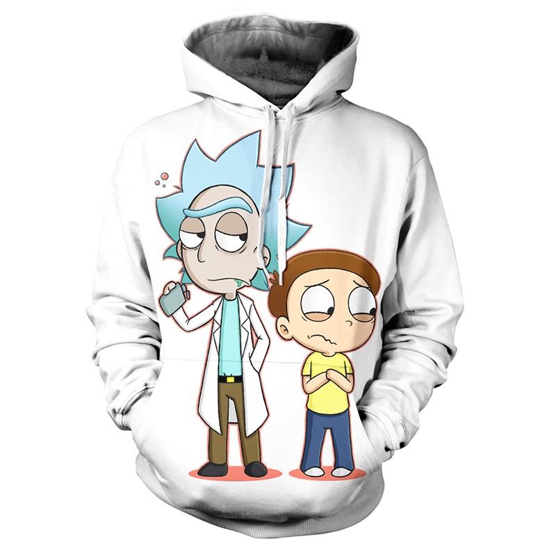 Cartoon Rick And Morty 3d Print Casual Hoodies Women Men Sweatshirt Pullover New