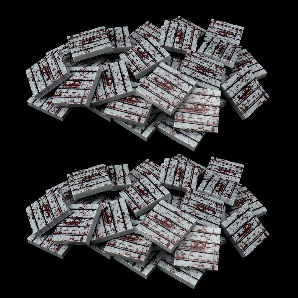 MOC 10PCS Printed 3068 Rusty Floor Pattern Building Blocks Scene Compatible Matching Board Bricks Particle Toy Children Kid Gift