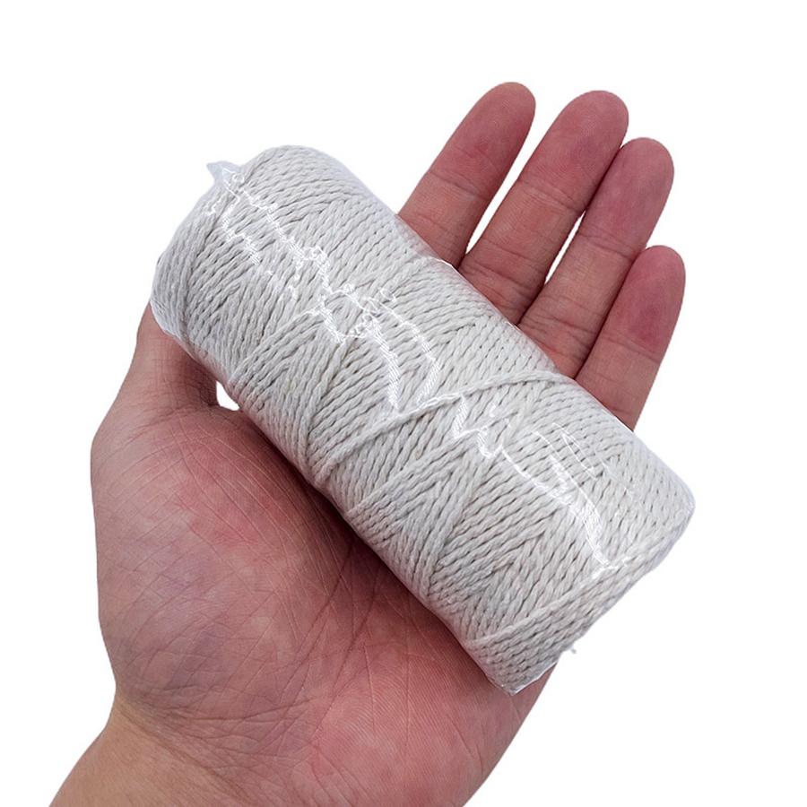 100 м/рулон 2 мм цветной хлопковый шнур макраме рождественский ручной работы плетеный канат гобелен ремесла свадебная лента DIY шнур домашний декор