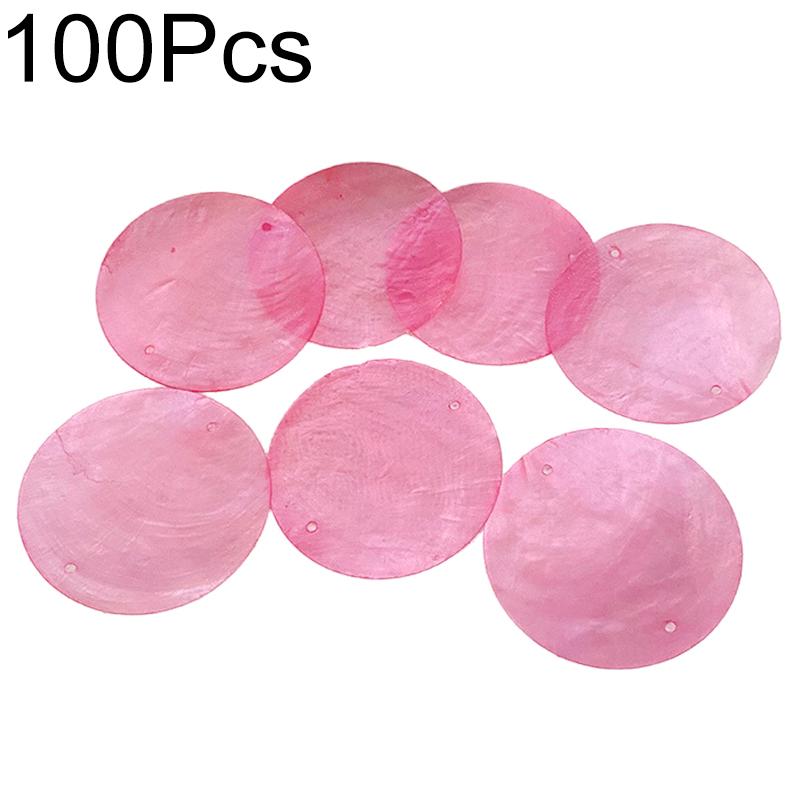 100 шт. круглые 5 см с 2 отверстиями DIY для колокольчиков для дома, украшения для дома, изготовление натуральных ракушек, ракушек Capiz