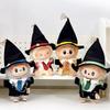 17cm V1v2v3 Labubu Magic School Set Magic Wand Witch Hat Generation Pendant Headband Dressing Up Special Gifts